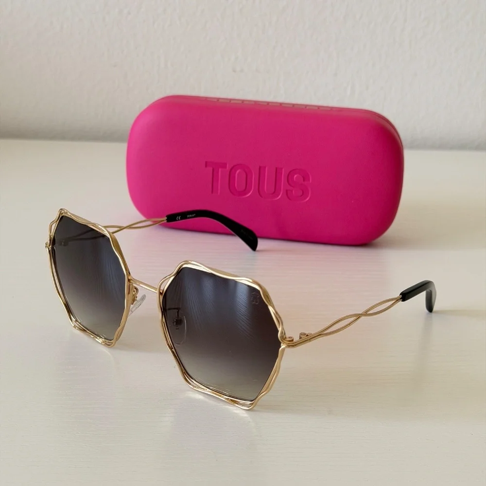 New, Tous STO445 0300, Gold Frame, Authentic